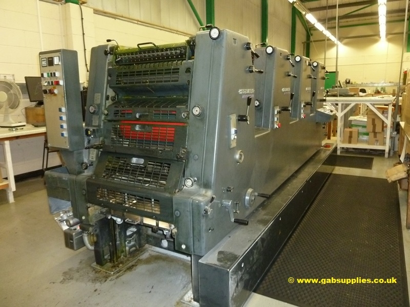 Four colour used offset printing machines HEIDELBERG GTO 52-4 FOUR ...